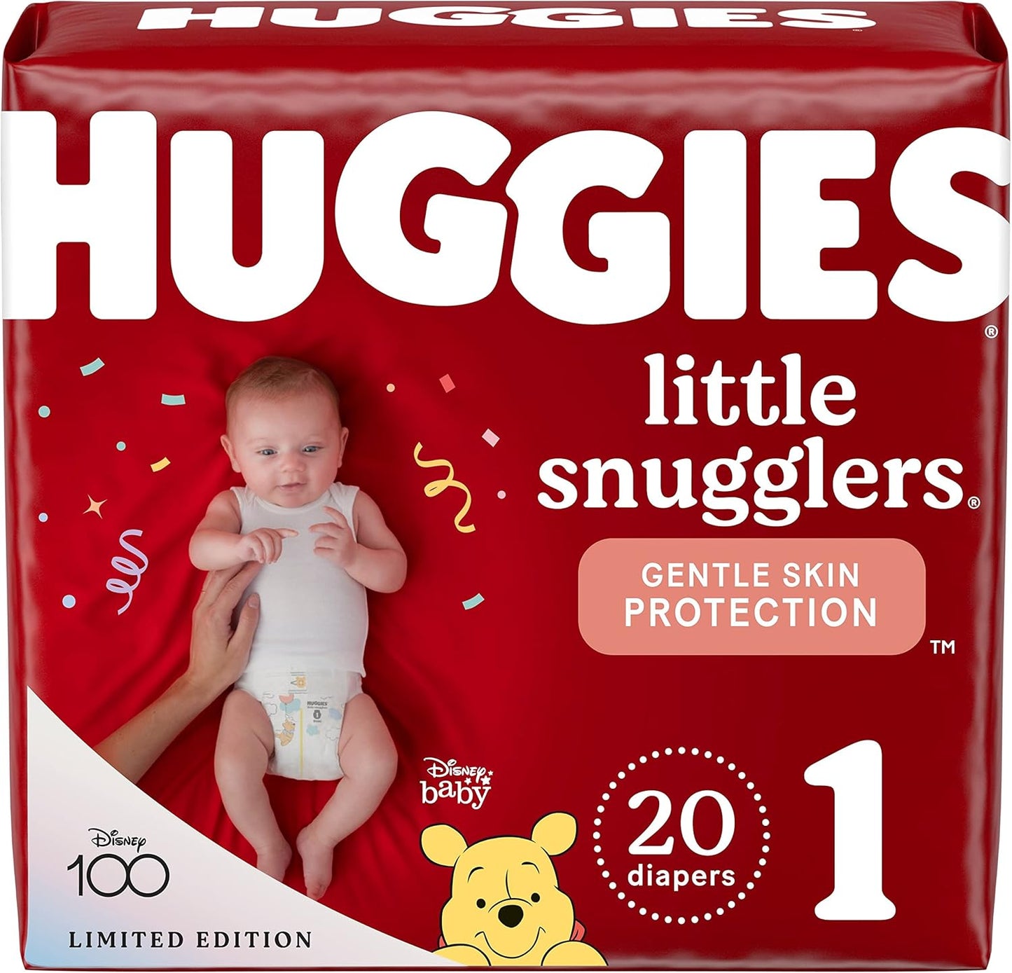 Size 3 Diapers, Little Snugglers Baby Diapers, Size 3 (16-28 Lbs), 156 Ct (6 Packs of 26)