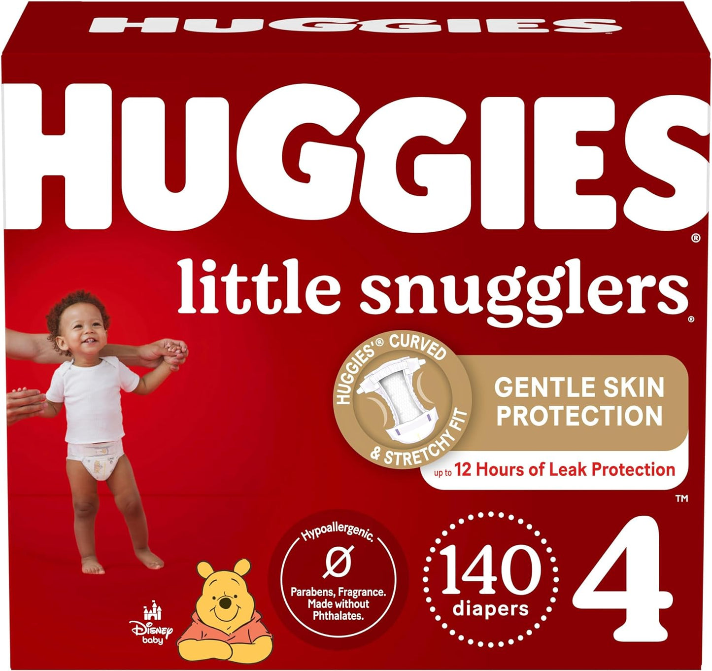 Size 3 Diapers, Little Snugglers Baby Diapers, Size 3 (16-28 Lbs), 156 Ct (6 Packs of 26)