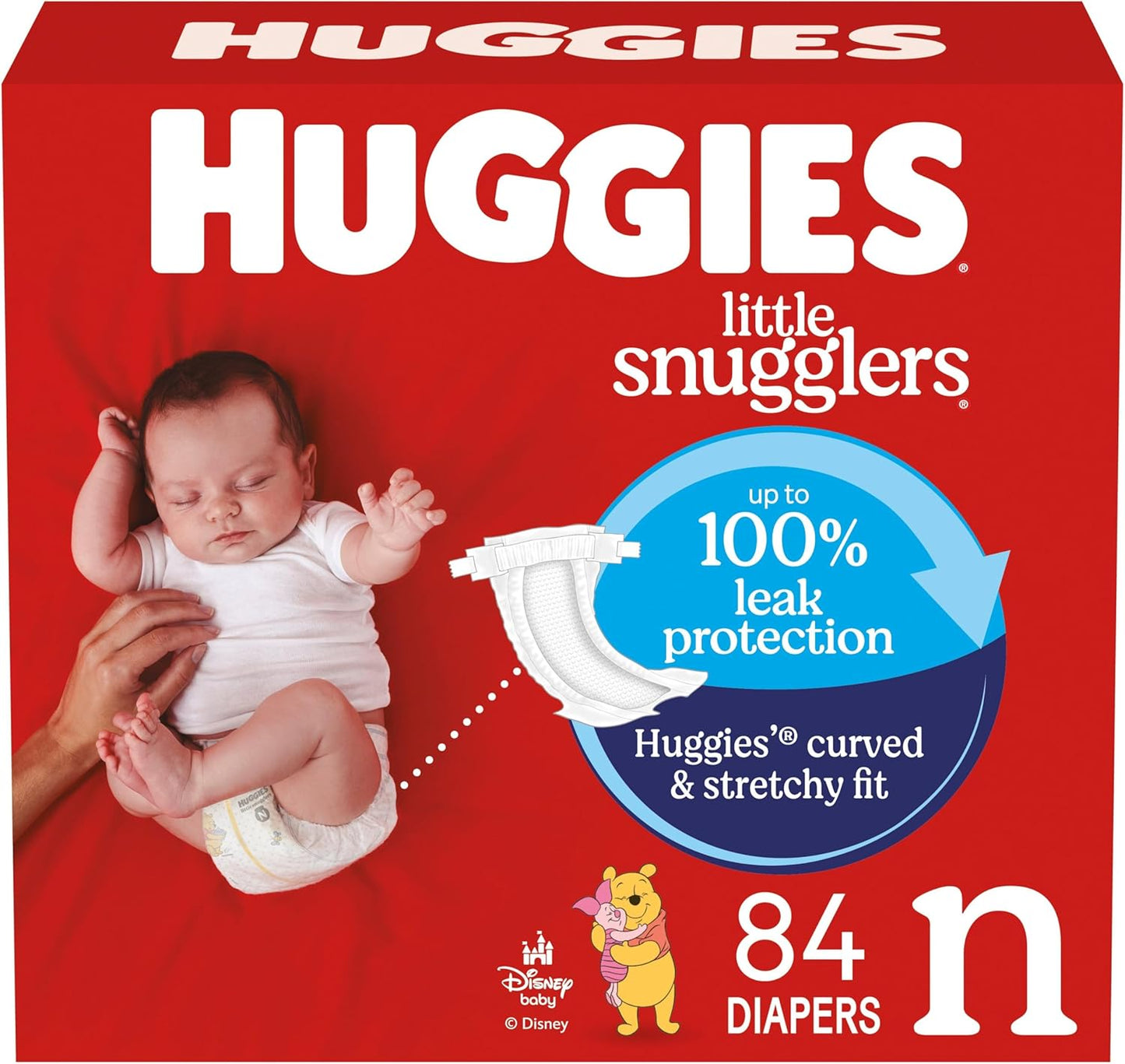 Size 3 Diapers, Little Snugglers Baby Diapers, Size 3 (16-28 Lbs), 156 Ct (6 Packs of 26)