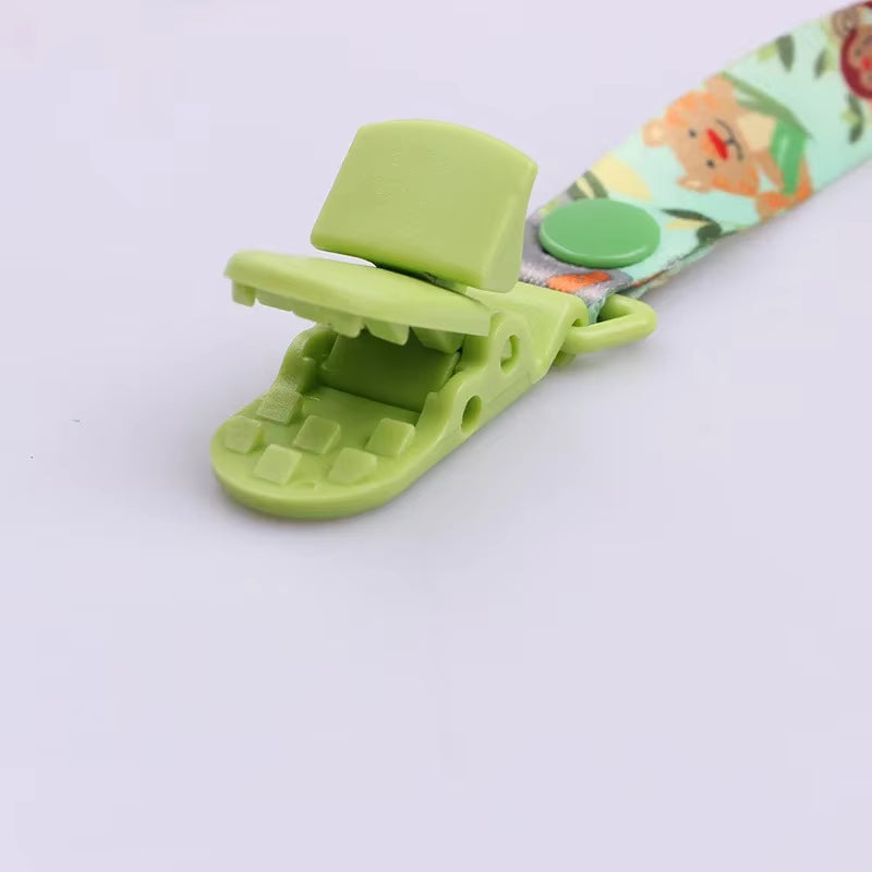 3Pcs/Set Baby Pacifier Clip Pacifier Chain Dummy Clip Nipple Holder for Baby Cartoon Print Child Pacifier Clips Soother Holder