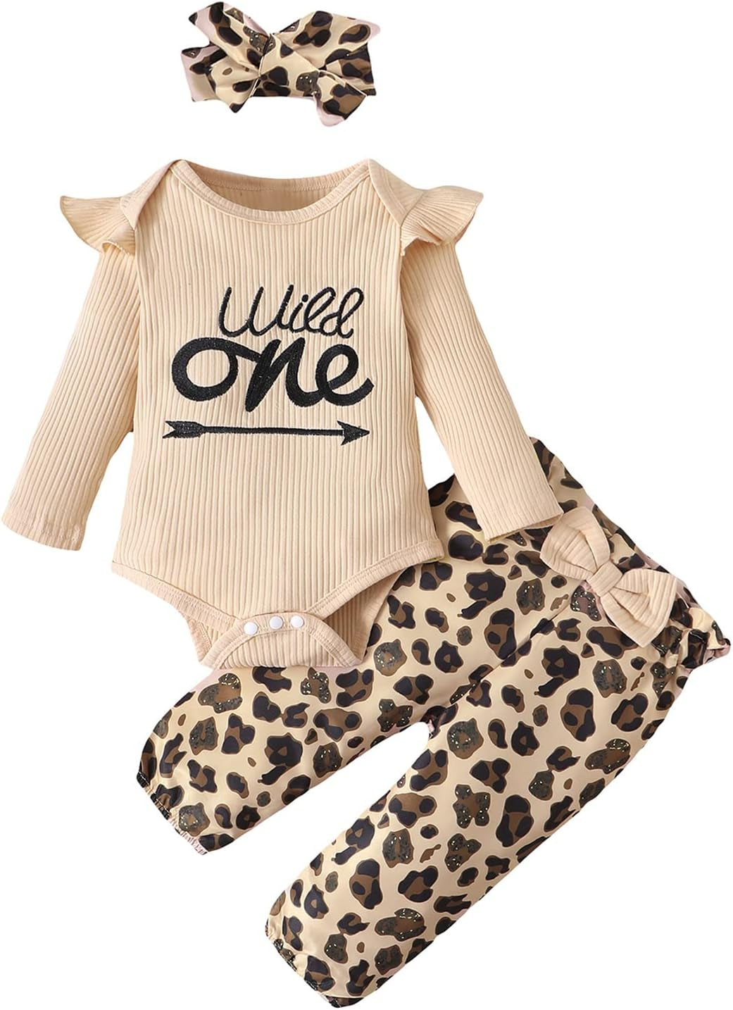 Baby Girl First Birthday Outfit 1St Birthday Girl Wild One Clothes Set