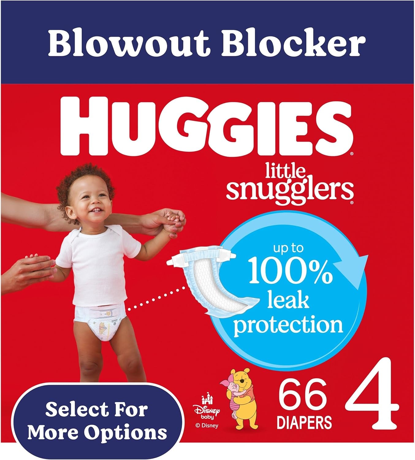 Size 3 Diapers, Little Snugglers Baby Diapers, Size 3 (16-28 Lbs), 156 Ct (6 Packs of 26)