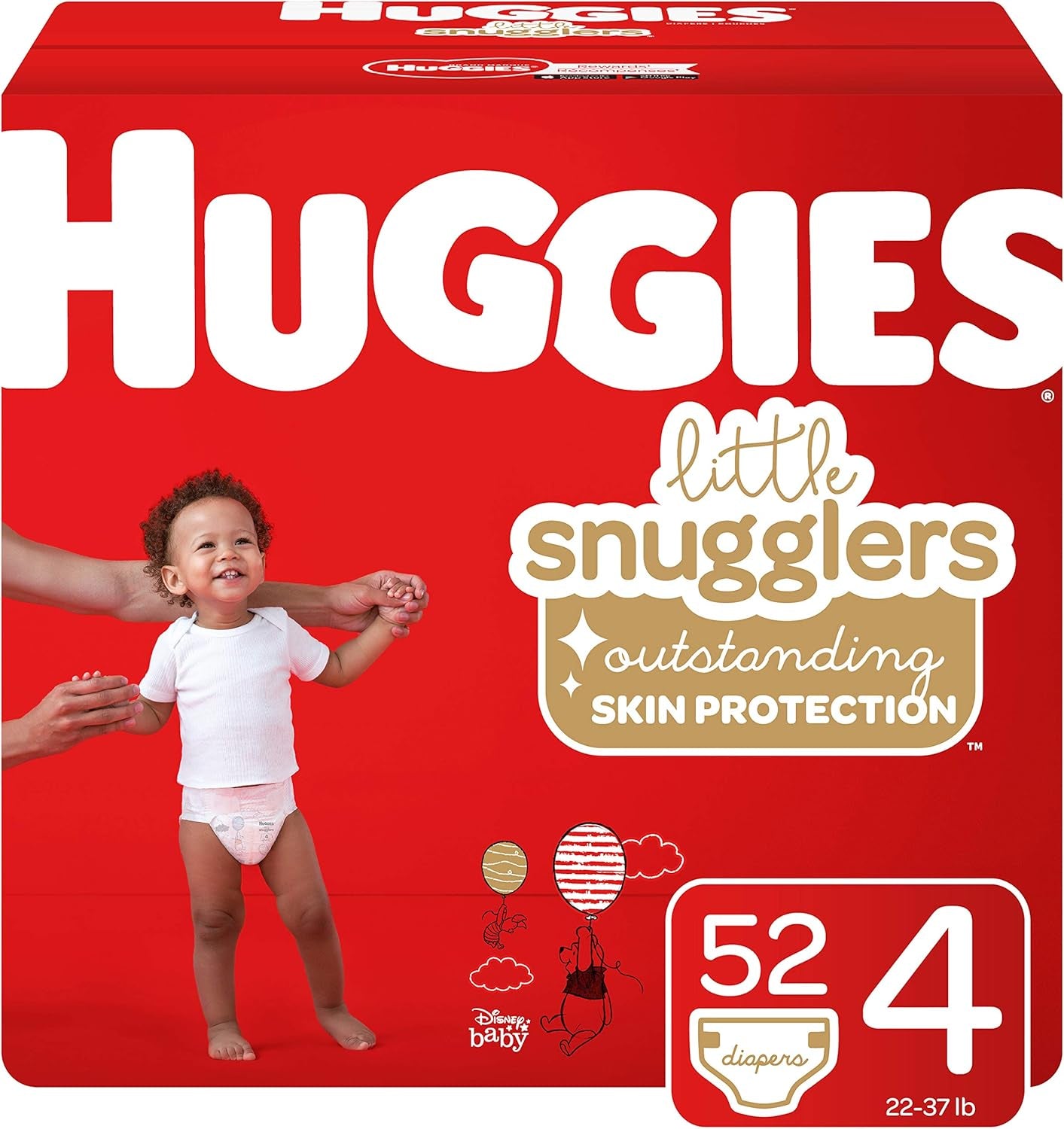 Size 3 Diapers, Little Snugglers Baby Diapers, Size 3 (16-28 Lbs), 156 Ct (6 Packs of 26)