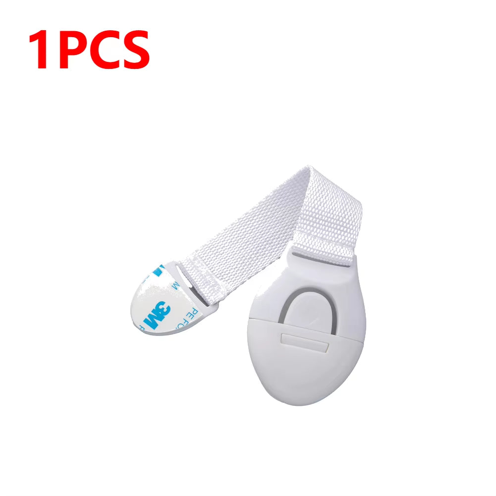 1-15Pcs White Kids Safety Cabinet Lock Baby Proof Security Protector Drawer Door Cabinet Lock Plastic Protection Door Lock