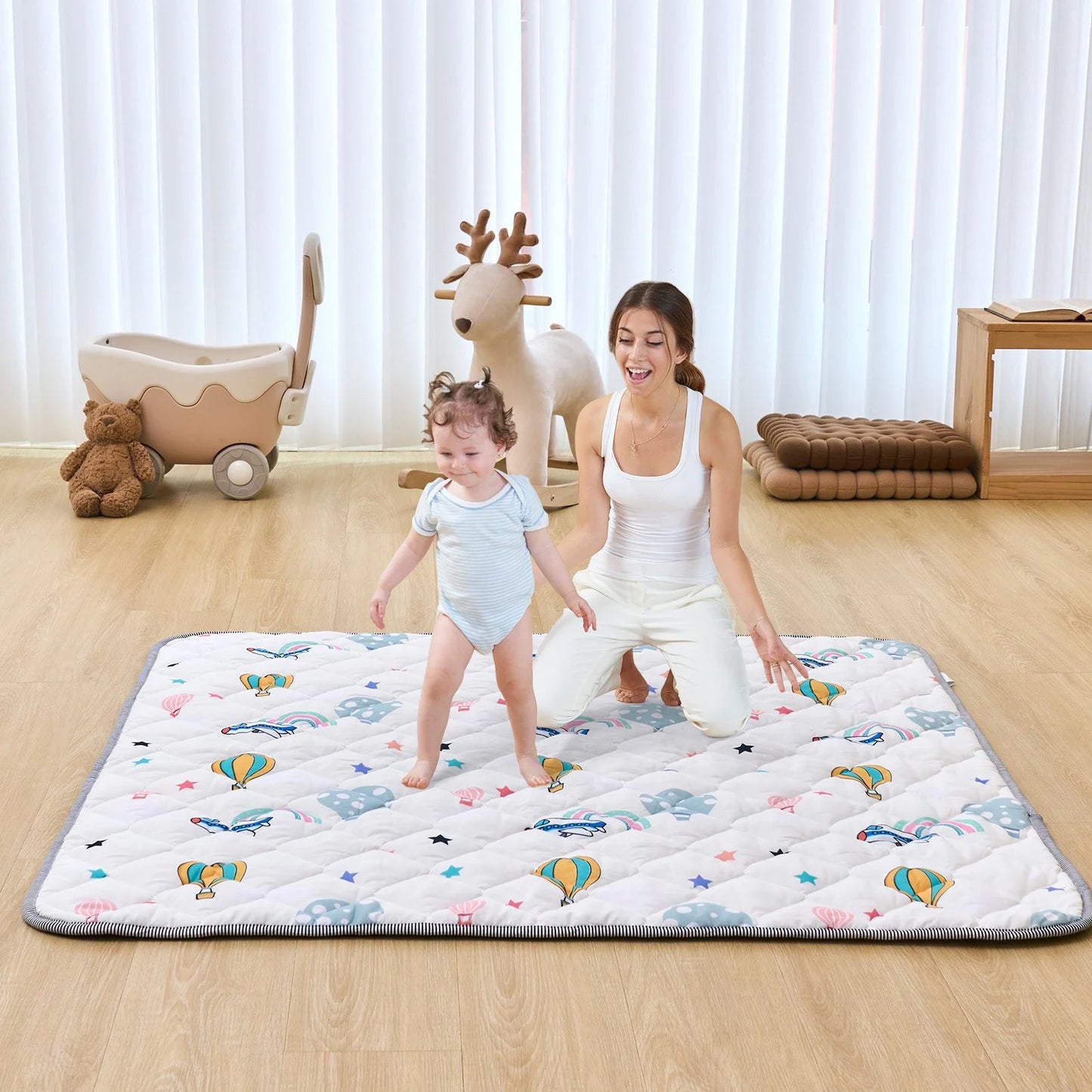 VEVOR 50X50 Baby Play Mat Kids Crawling Soft Floor Playmat Infant Activity Mat