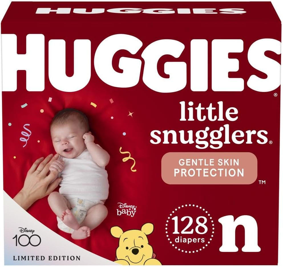 Size 3 Diapers, Little Snugglers Baby Diapers, Size 3 (16-28 Lbs), 156 Ct (6 Packs of 26)