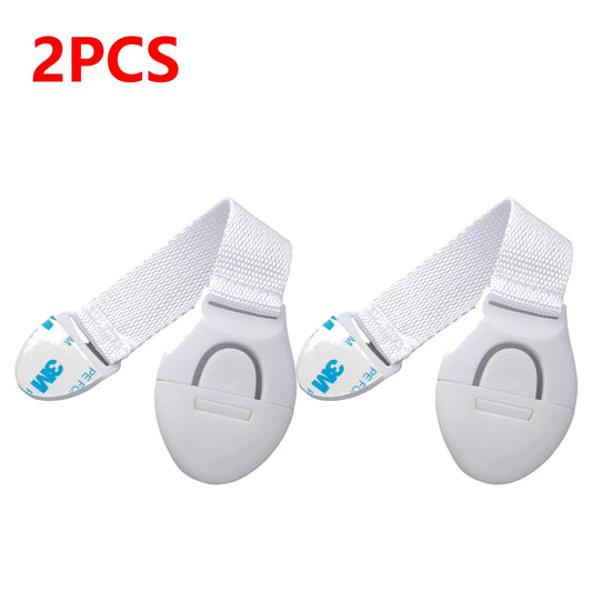 1-15Pcs White Kids Safety Cabinet Lock Baby Proof Security Protector Drawer Door Cabinet Lock Plastic Protection Door Lock