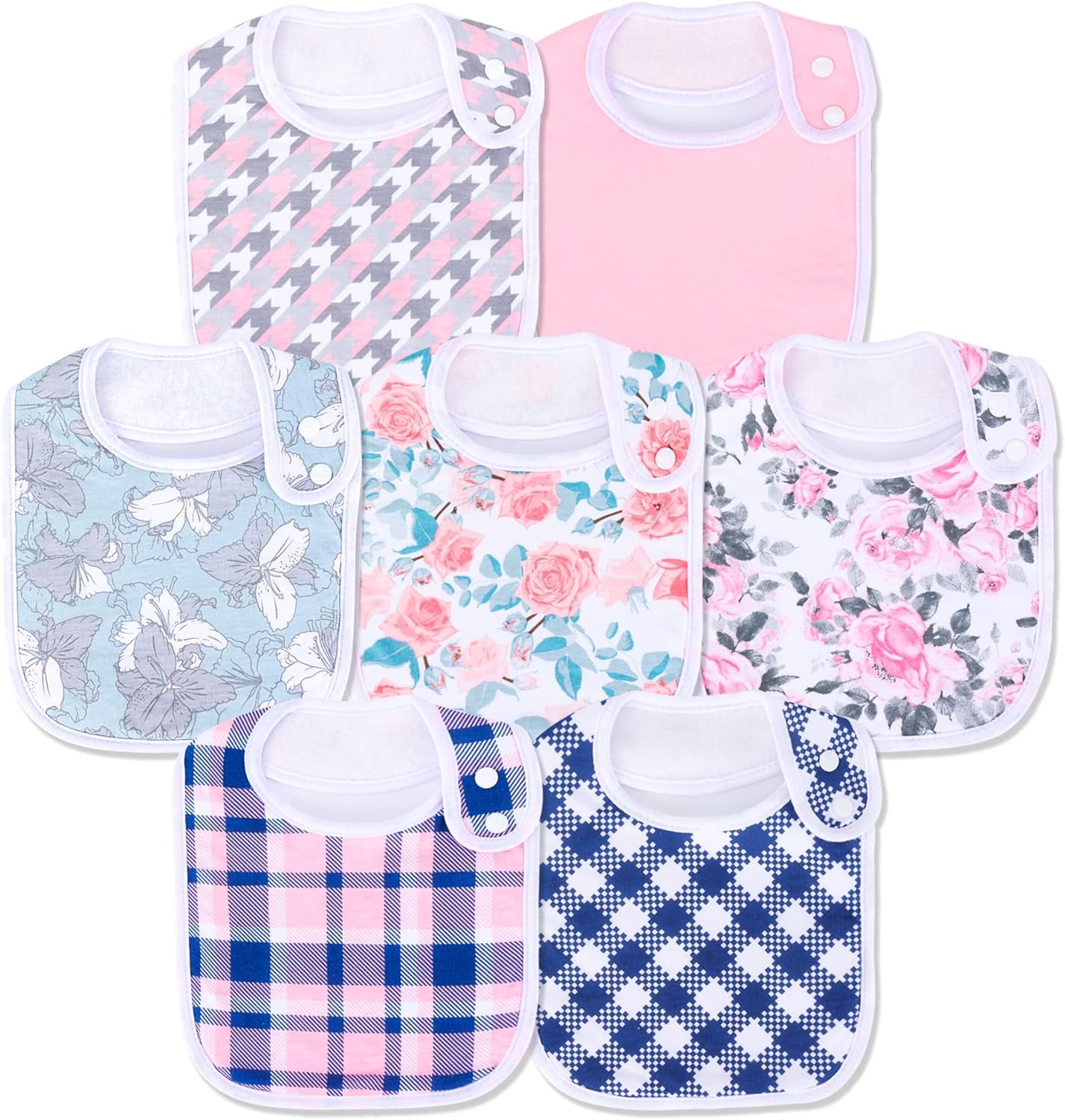 Baby Bibs Soft and Absorbent Organic Cotton Bandana Drool Bibs Set for Boys Girls Newborn 0-36 Months