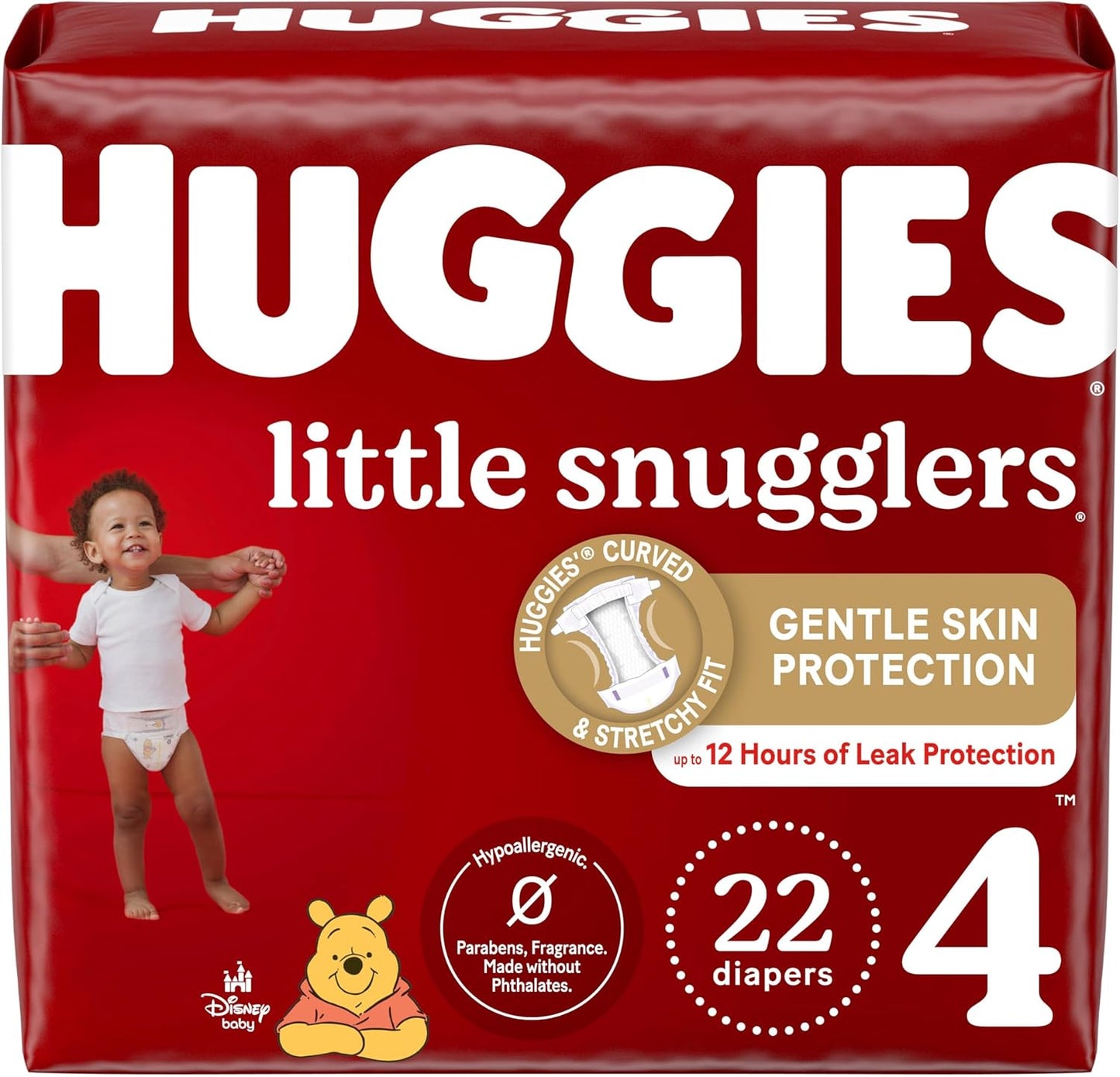 Size 3 Diapers, Little Snugglers Baby Diapers, Size 3 (16-28 Lbs), 156 Ct (6 Packs of 26)