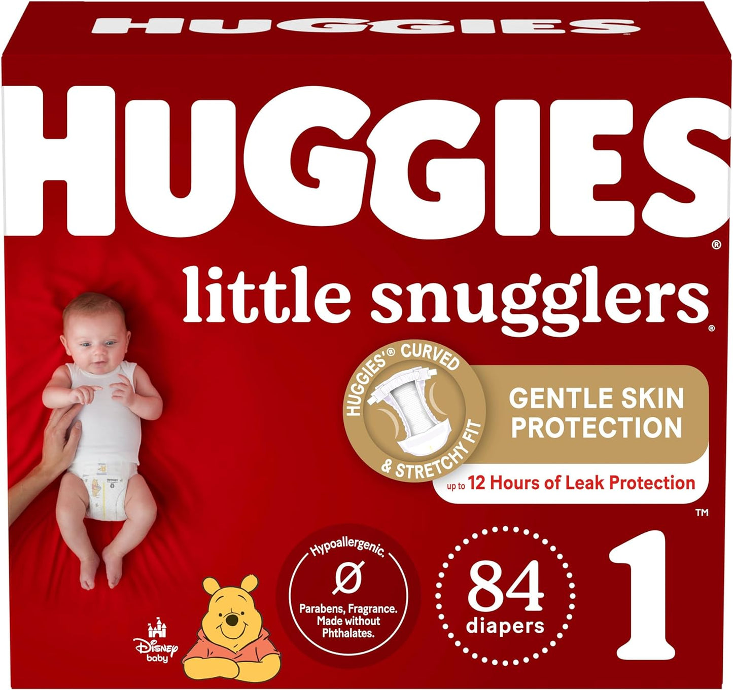 Size 3 Diapers, Little Snugglers Baby Diapers, Size 3 (16-28 Lbs), 156 Ct (6 Packs of 26)