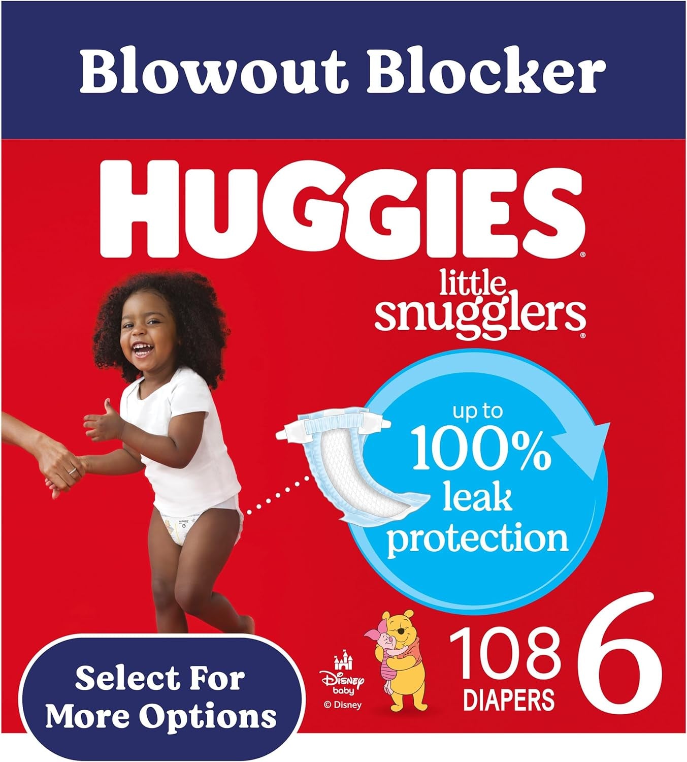 Size 3 Diapers, Little Snugglers Baby Diapers, Size 3 (16-28 Lbs), 156 Ct (6 Packs of 26)